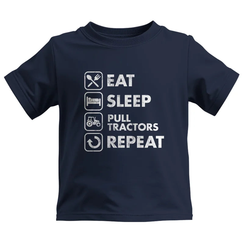 Image of Eat Sleep Pull Tractors Repeat - Kids Heavy Cotton™ Tee