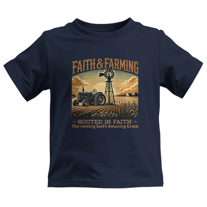 Image of Faith And Farming 3 - Kids Heavy Cotton™ Tee