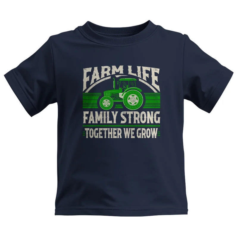 Farm life Family Strong_Together We grow - Kids Heavy Cotton™ Tee