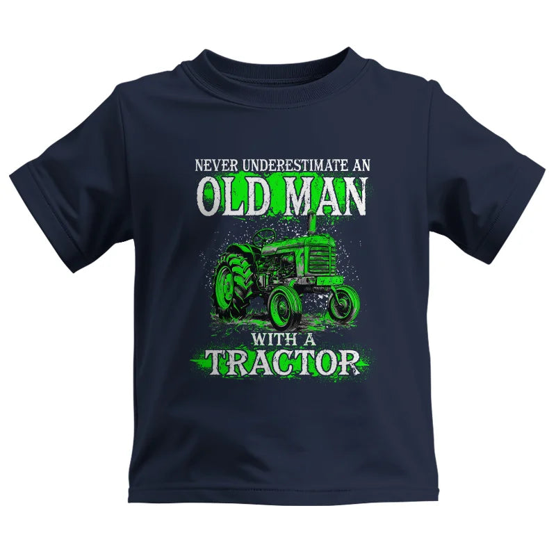 Funny Quote Never Underestimate Old Man Tractor - Kids Heavy Cotton™ Tee