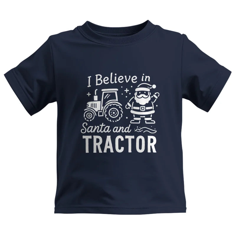 I Believe In Santa And Tractor - Kids Heavy Cotton™ Tee