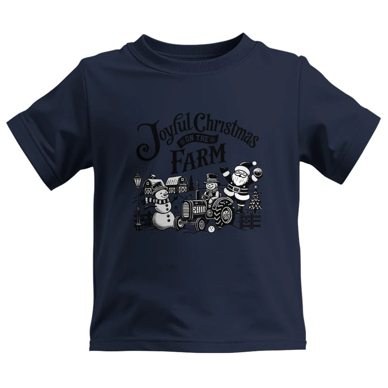 Image of Joyful Christmas On The Farm 1 - Kids Heavy Cotton™ Tee