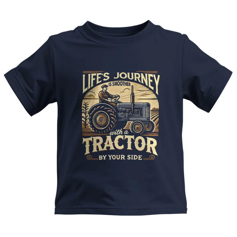 Smoother With A Tractor By Your Side - Kids Heavy Cotton™ Tee