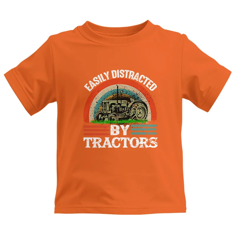 Image of Easily Distracted By Tractors - Kids Heavy Cotton™ Tee