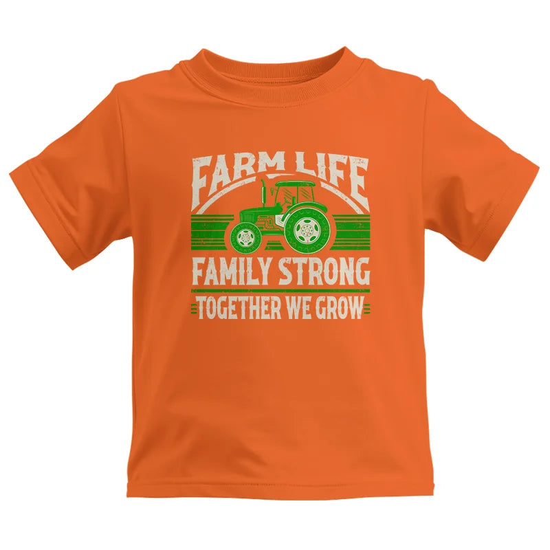 Farm life Family Strong_Together We grow - Kids Heavy Cotton™ Tee