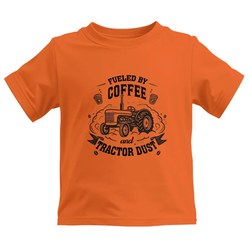 Image of Fueled By Coffee And Tractor Dust - Kids Heavy Cotton™ Tee