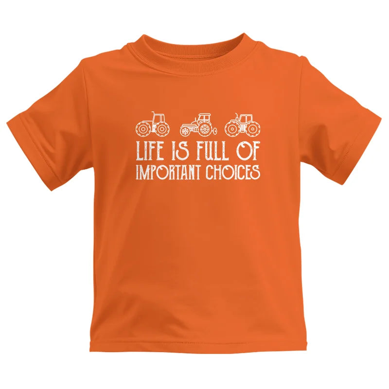 Life Is Full Of Important Choices 7 - Kids Heavy Cotton™ Tee