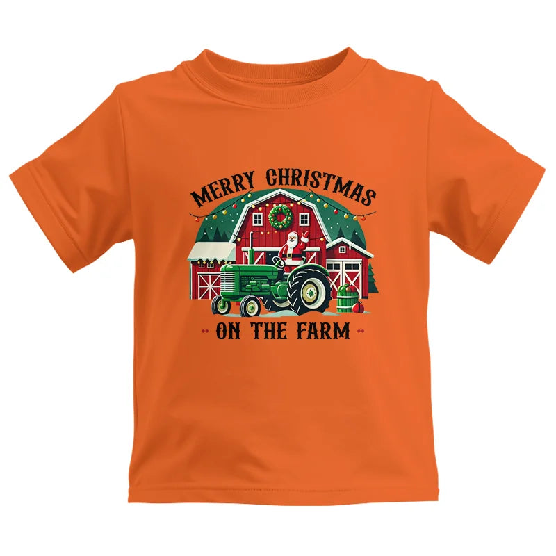 Image of Merry Christmas On The Farm 1 - Kids Heavy Cotton™ Tee