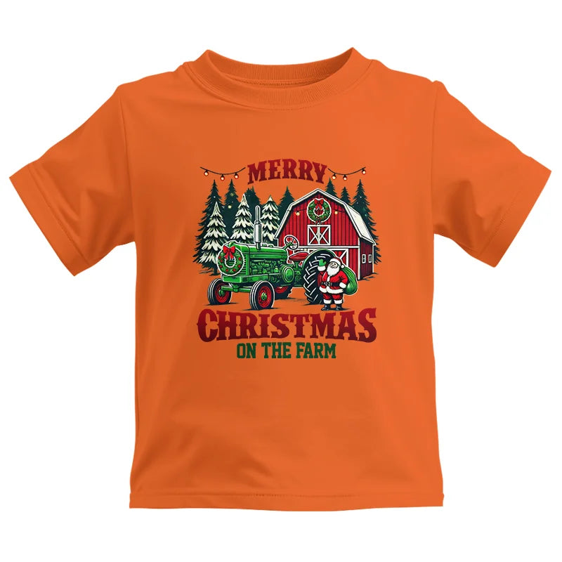 Merry Christmas On The Farm 3 - Kids Heavy Cotton™ Tee