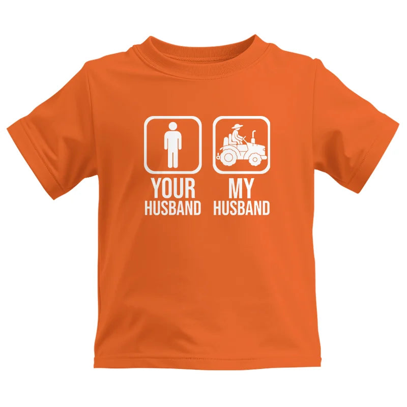 My Husband Is Cooler Than Yours Funny Farm Tractor 1 - Kids Heavy Cotton™ Tee