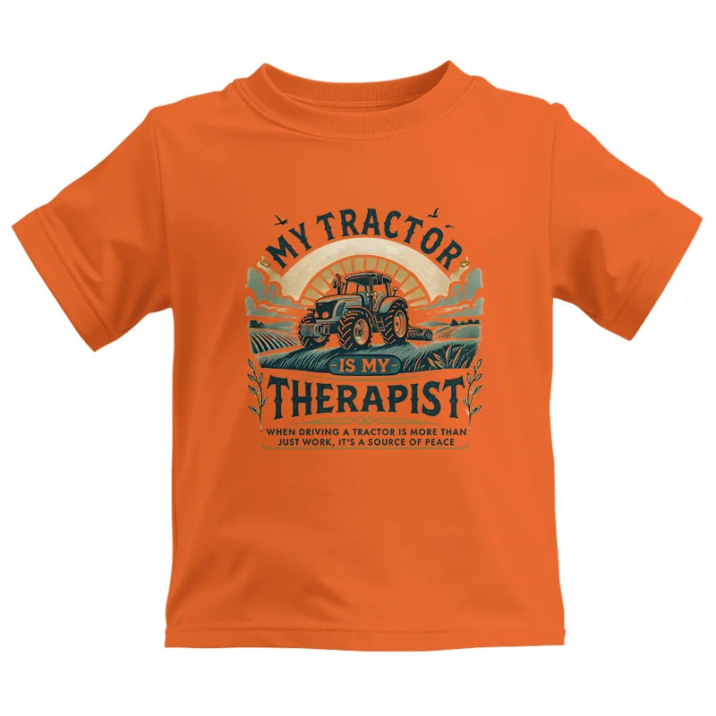 My Tractor Is My Therapist - Kids Heavy Cotton™ Tee