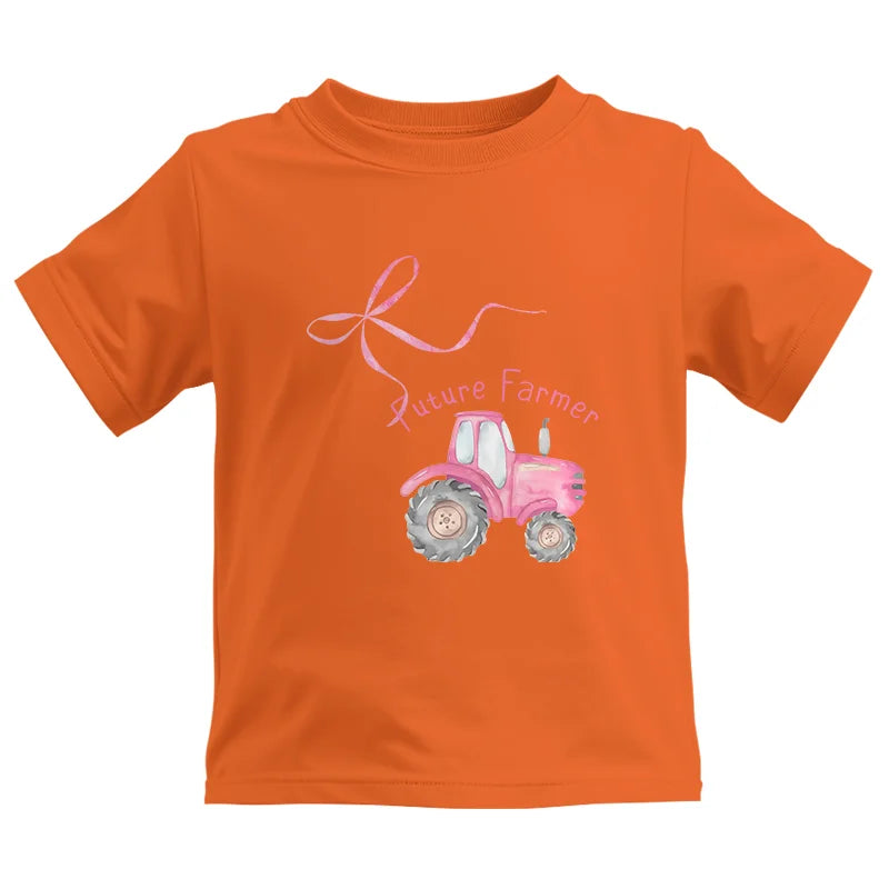 Pink Bow Cute Tractor - Kids Heavy Cotton™ Tee