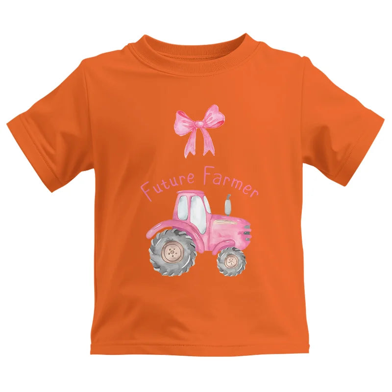 Pink Tractor For Future Farmer - Kids Heavy Cotton™ Tee