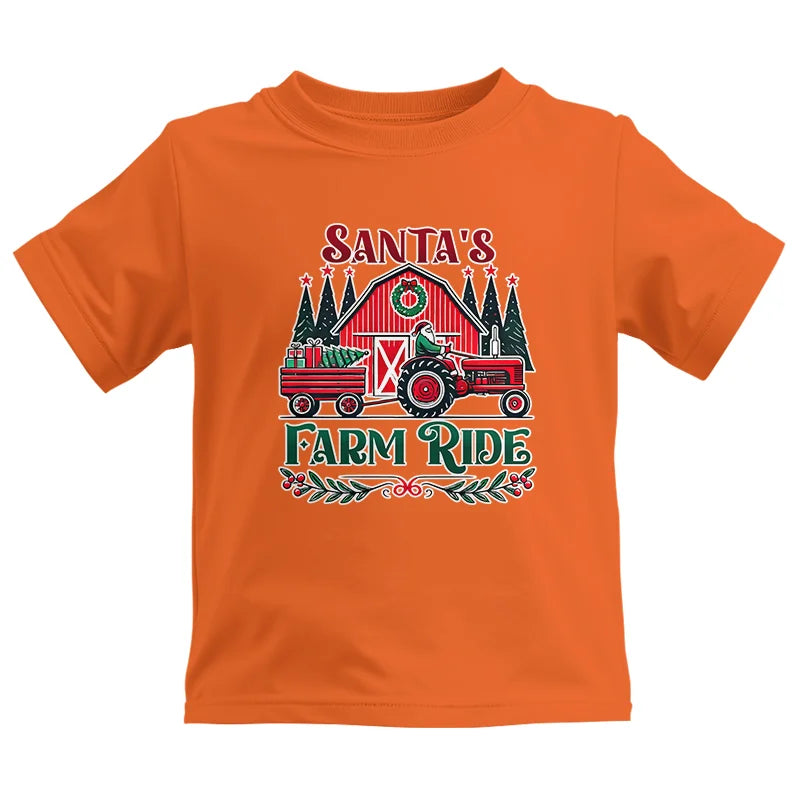 Image of Santa's Farm Ride 1 - Kids Heavy Cotton™ Tee