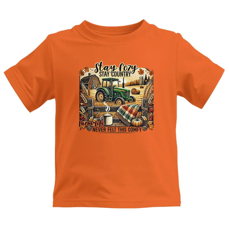 Stay Cozy_Stay Country_Farm Life Never Felt This Comfy 2 - Kids Heavy Cotton™ Tee