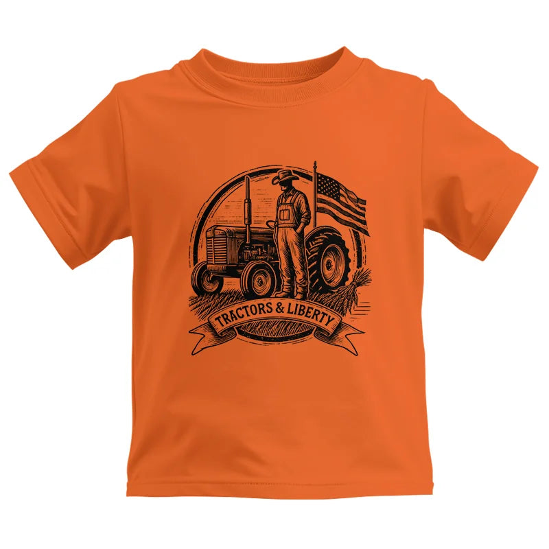 Tractors And Liberty - Kids Heavy Cotton™ Tee