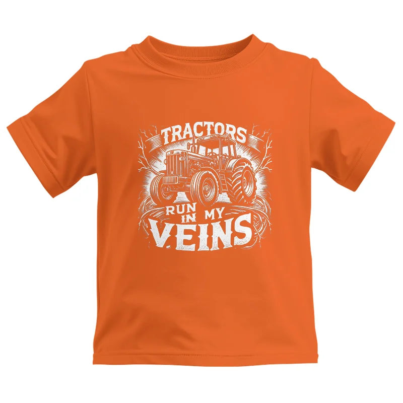 Tractors Run In My Veins - Kids Heavy Cotton™ Tee