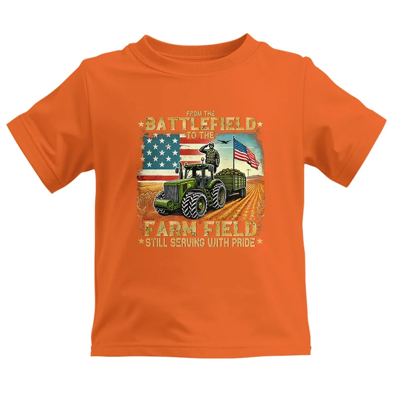 Veteran Farmer From The Battlefield To The Farm Field 2 - Kids Heavy Cotton™ Tee