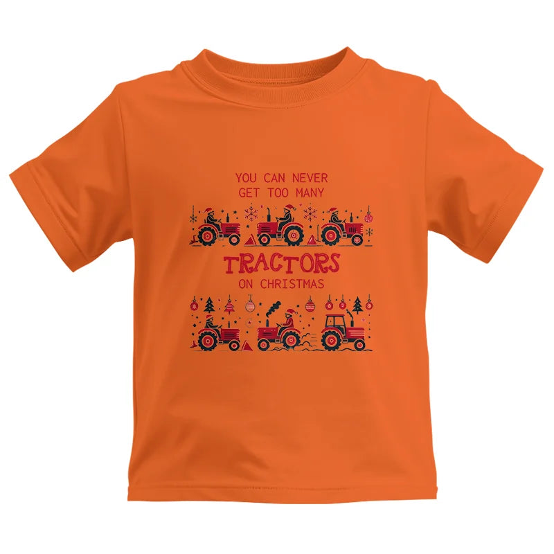 Image of You Can Never Get Too Many Tractors On Christmas 2 - Kids Heavy Cotton™ Tee