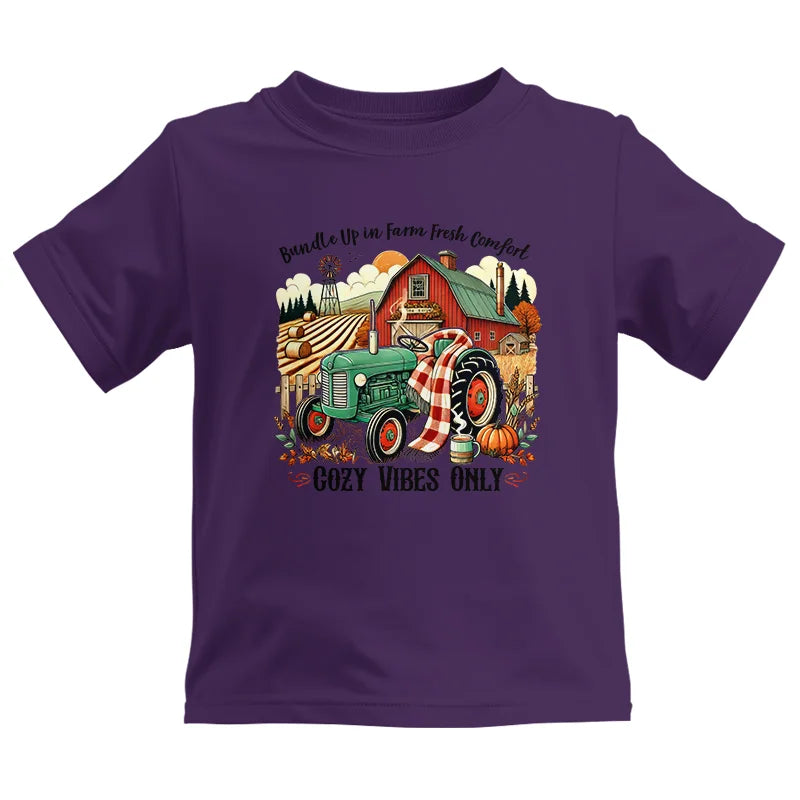 Image of Bundle Up in Farm Fresh Comfort_Cozy Vibes Only - Kids Heavy Cotton™ Tee