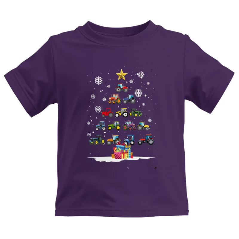 Image of Christmas Tractor Tree - Kids Heavy Cotton™ Tee