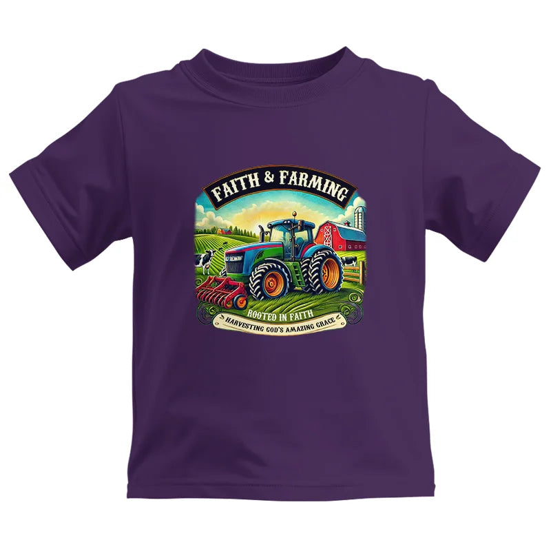 Image of Faith And Farming 2 - Kids Heavy Cotton™ Tee