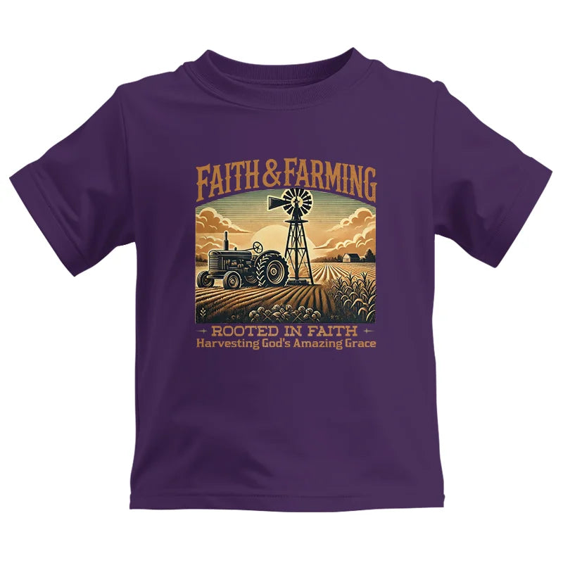 Image of Faith And Farming 3 - Kids Heavy Cotton™ Tee