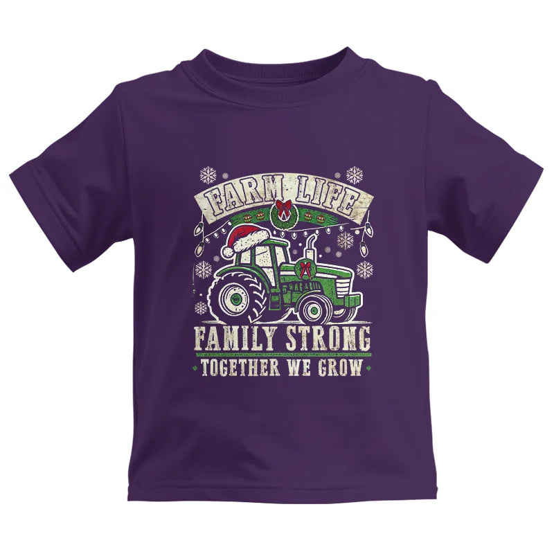 Farm Life Family Strong Together We Grow - Kids Heavy Cotton™ Tee