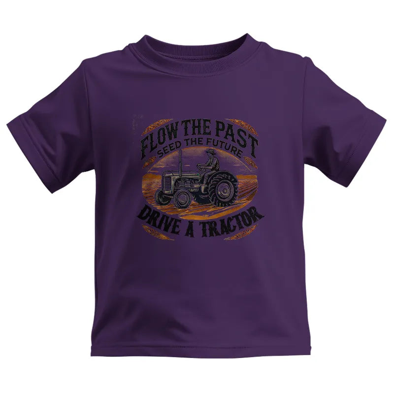 Image of Flow The Past_Seed The Future_Drive A Tractor 1 - Kids Heavy Cotton™ Tee