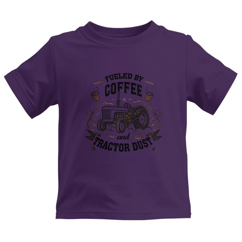 Fueled By Coffee And Tractor Dust - Kids Heavy Cotton™ Tee