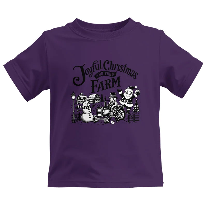 Joyful Christmas On The Farm 1 - Kids Heavy Cotton™ Tee