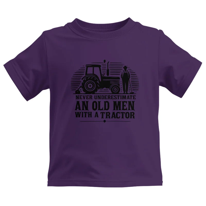 Image of Never Underestimate An Old Men With A Tractor - Kids Heavy Cotton™ Tee