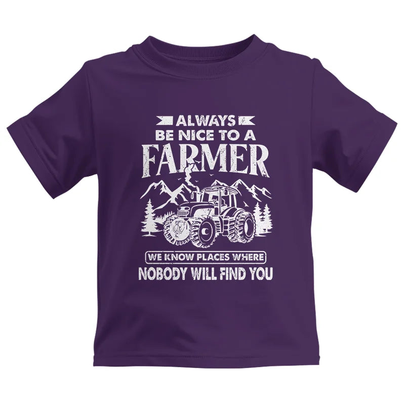 Image of Nice Farmer Funny Tractor Rancher Farming - Kids Heavy Cotton™ Tee