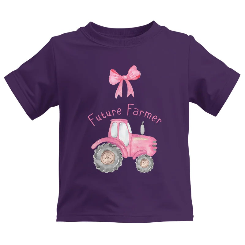 Pink Tractor For Future Farmer - Kids Heavy Cotton™ Tee