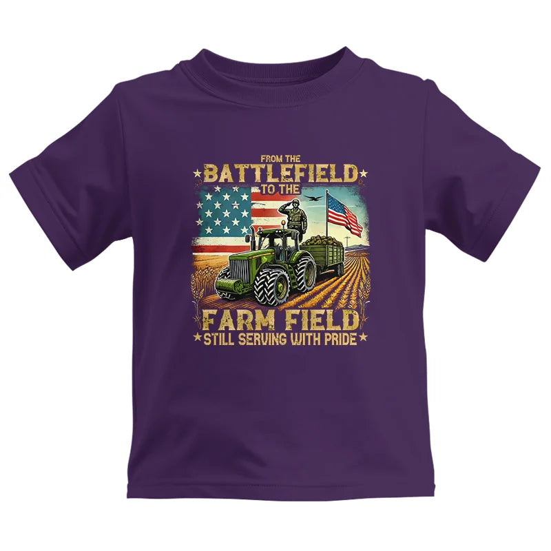 Veteran Farmer From The Battlefield To The Farm Field 2 - Kids Heavy Cotton™ Tee