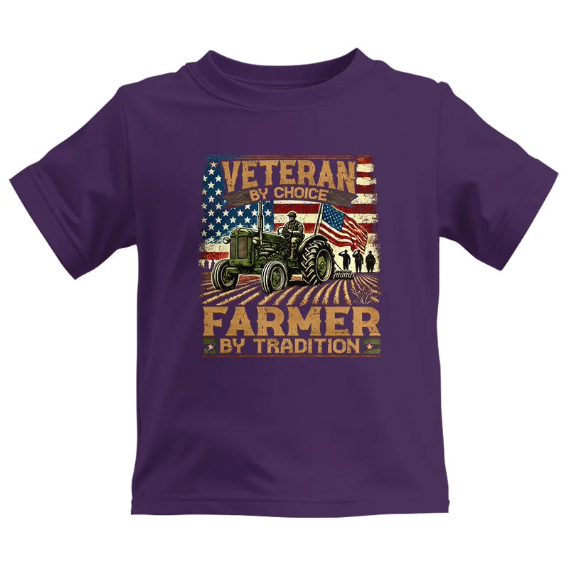 Image of Veteran Farmer Veteran By Choice_Farmer By Tradition - Kids Heavy Cotton™ Tee