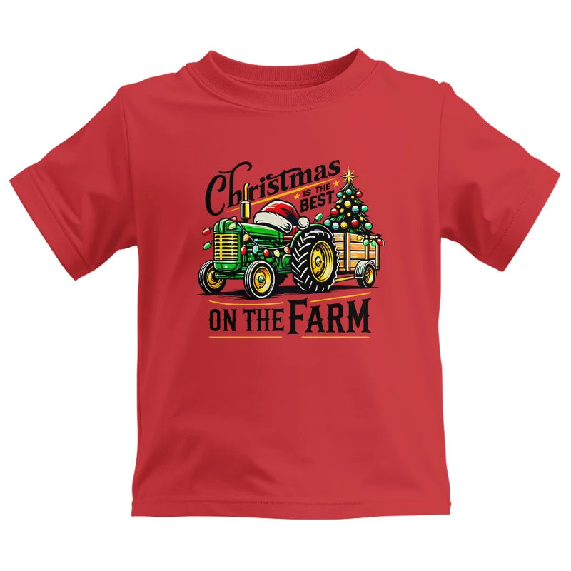 Image of Christmas Is The Best On The Farm 3 - Kids Heavy Cotton™ Tee