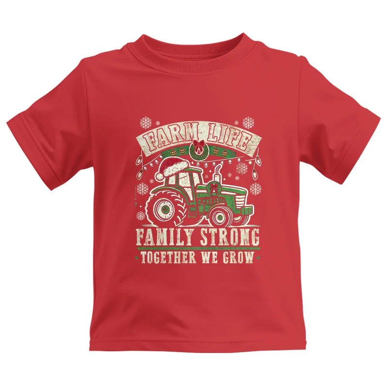 Farm Life Family Strong Together We Grow - Kids Heavy Cotton™ Tee