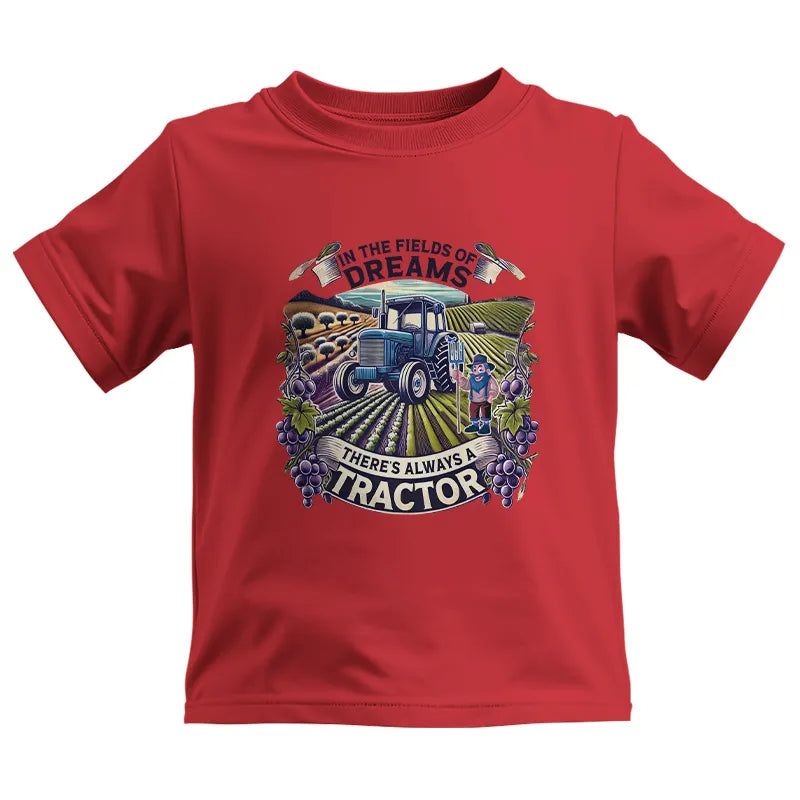 In The Fields Of Dreams There's Always A Tractor 1 - Kids Heavy Cotton™ Tee