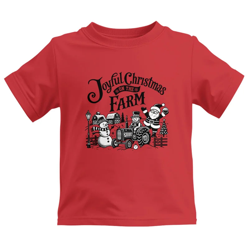 Image of Joyful Christmas On The Farm 1 - Kids Heavy Cotton™ Tee