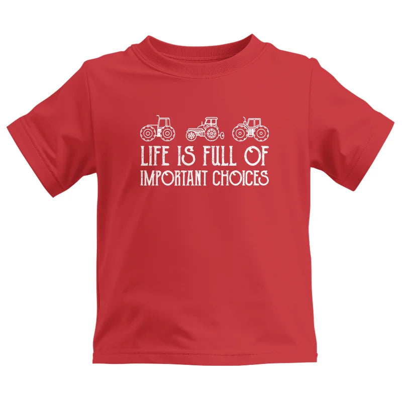 Image of Life Is Full Of Important Choices 7 - Kids Heavy Cotton™ Tee