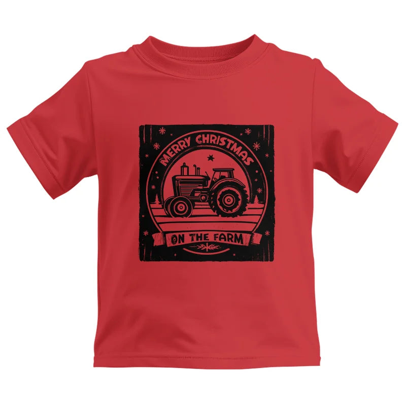 Merry Chritmas On The Farm 5 - Kids Heavy Cotton™ Tee