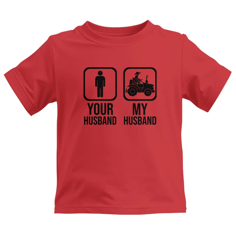 Image of My Husband Is Cooler Than Yours Funny Farm Tractor 2 - Kids Heavy Cotton™ Tee