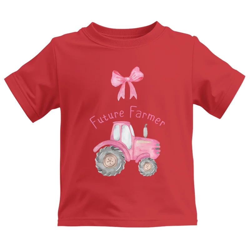 Pink Tractor For Future Farmer - Kids Heavy Cotton™ Tee