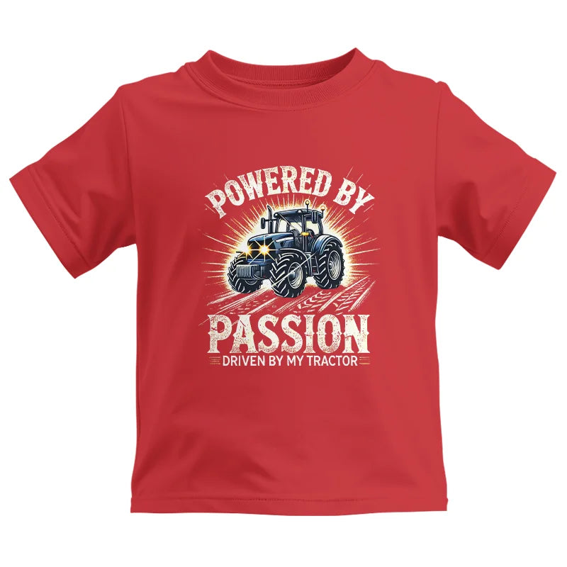 Powered By Passion Driven By My Tractor - Kids Heavy Cotton™ Tee