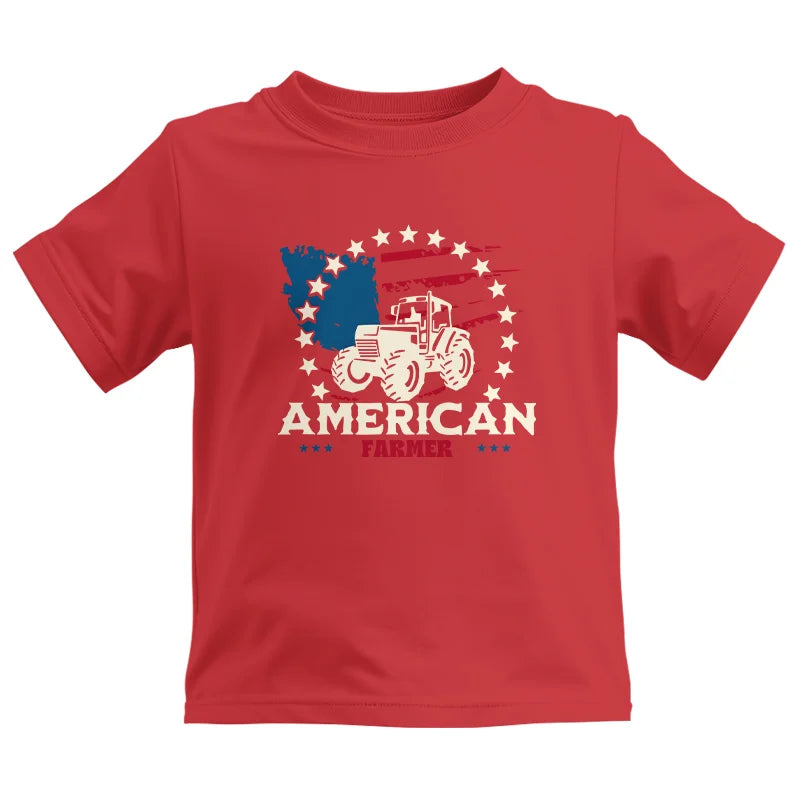 Image of Proud To Be An American Farmer Citizen Veteran - Kids Heavy Cotton™ Tee