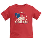 Proud To Be An American Farmer Citizen Veteran - Kids Heavy Cotton™ Tee