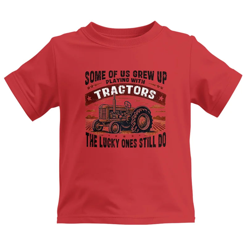 Image of Some Of Us Grew Up Playing With Tractors 2 - Kids Heavy Cotton™ Tee