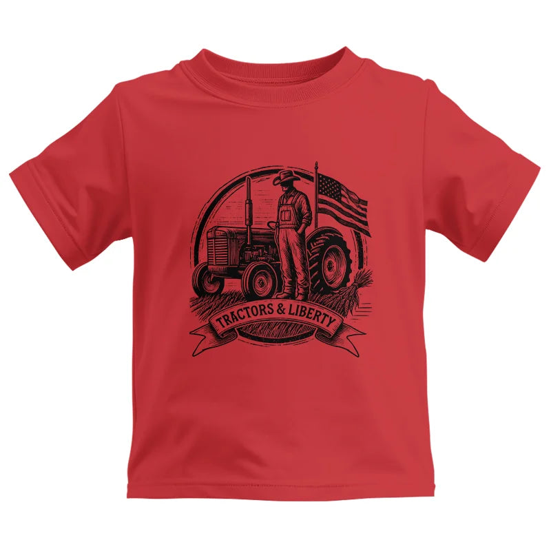 Tractors And Liberty - Kids Heavy Cotton™ Tee