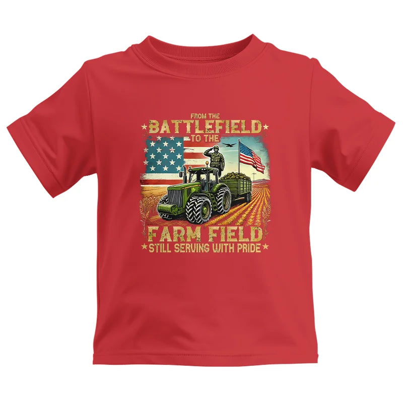 Veteran Farmer From The Battlefield To The Farm Field 2 - Kids Heavy Cotton™ Tee